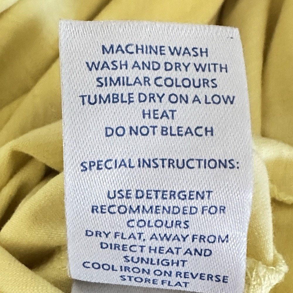 BODEN Cerys Dress sz 8 Long butter yellow cotton pull on t-shirt dress - Picture 9 of 9